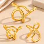 Stainless Steel Ring Stainless Steel Irregular Open Ring