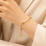 Stainless Steel Bangle Bracelet Adjustable Engravable Stainless Steel Bangle