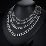 Stainless Steel Chain Stainless Steel NK Cuban Chain Necklace