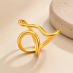 Stainless Steel Ring Stainless Steel Irregular Open Ring