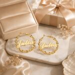 Stainless Steel Earrings Custom Stainless Steel Name Earrings