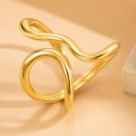 Stainless Steel Ring Stainless Steel Irregular Open Ring