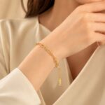 Stainless Steel Chain Bracelet Titanium Steel Paperclip Chain Bracelet