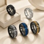 Stainless Steel Ring Stainless Steel Rotating Chain Ring