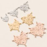 Stainless Steel Keychain Engraved Heart Puzzle Keychain