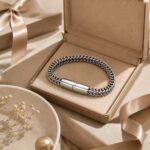 Stainless Steel Chain Bracelet Titanium Steel Double Woven Magnetic Clasp Bracelet