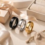Stainless Steel Ring Engravable Stainless Steel Flat Band Ring